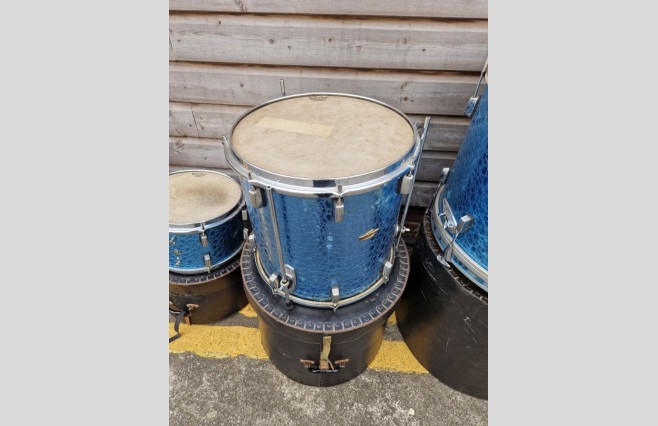 Vintage Trixon Telstar Blue Croc Drum Kit - Image 2